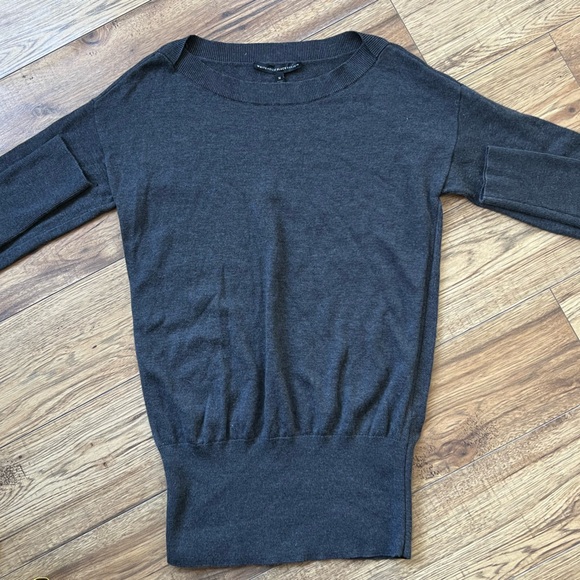 (M) White House Black Market blue/grey sweater. - Picture 1 of 8